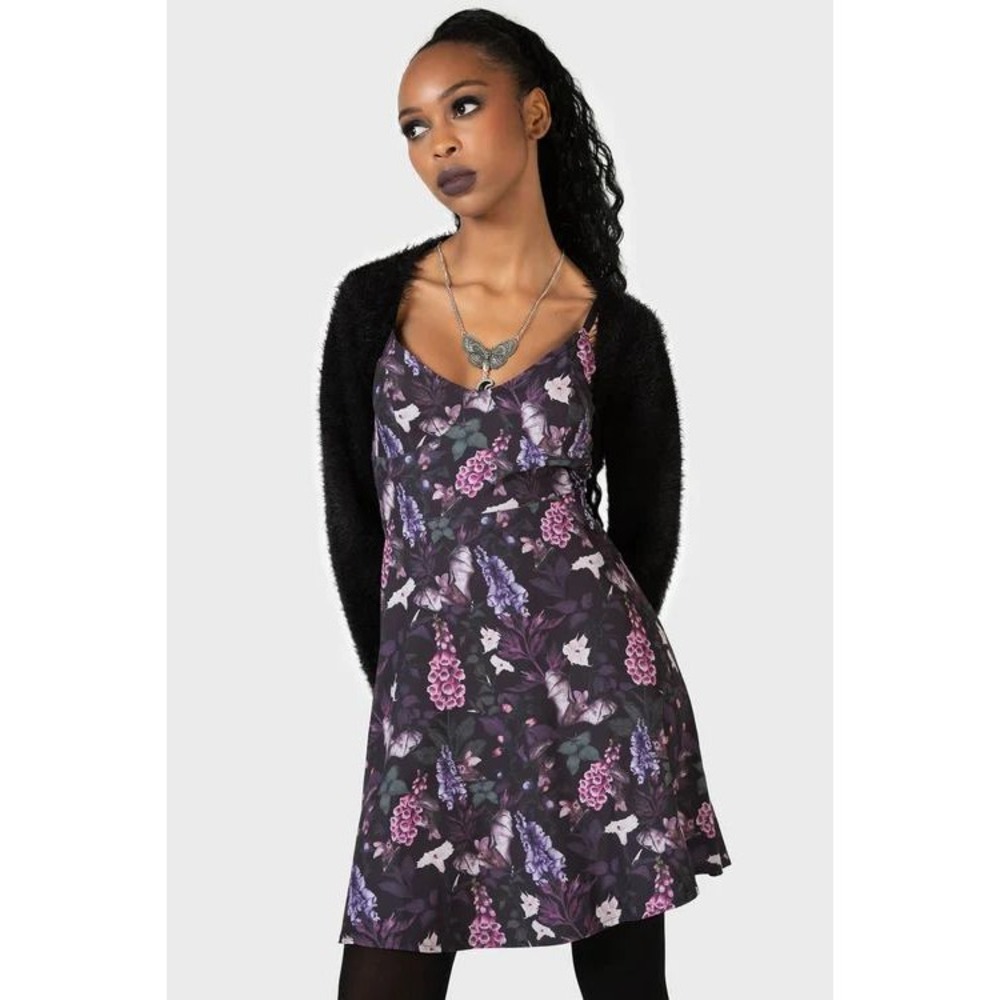 Killstar fobridden petals mini slip dress fairycore NWT